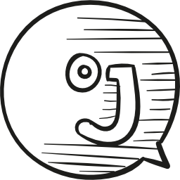 logotipo dibujado de jux icono