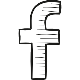 logotipo desenhado do facebook Ícone