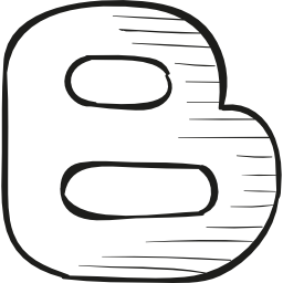 logo de blogger draw Icône