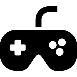 Black gamepad icon