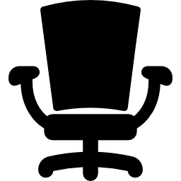 silla grande de oficina icono