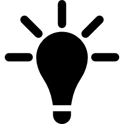 On bulb icon