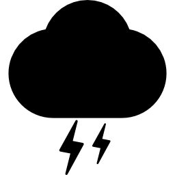 nube de tormenta icono