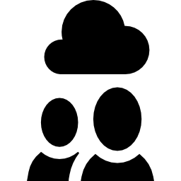 użytkownicy chmury ikona