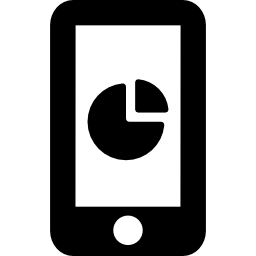 grafico per smartphone icona