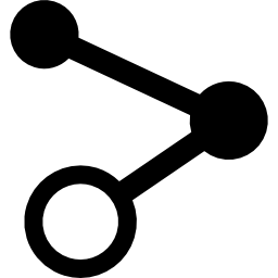 símbolo de compartir icono