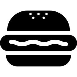 hamburger con senape icona