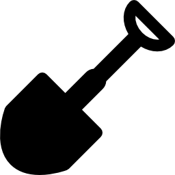 Shovel with handle icon