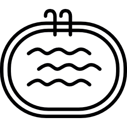 Swimming pool top view icon