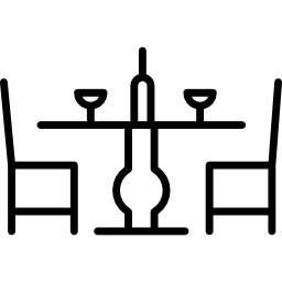 table de restaurant Icône
