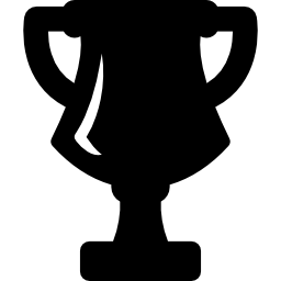 trofeo del primer lugar icono
