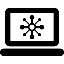 atomowy laptop ikona