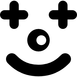 szczęśliwy klaun ikona