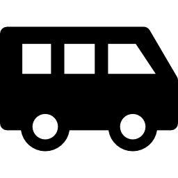 transporte en furgoneta icono