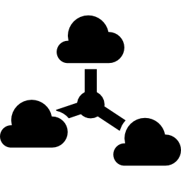 partager des nuages Icône