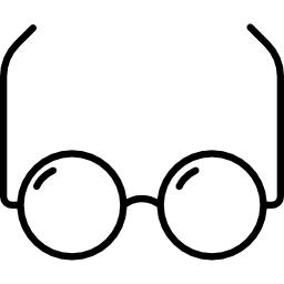 lunettes rondes Icône
