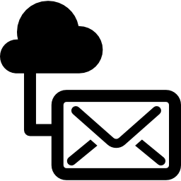 nube de correo electrónico icono