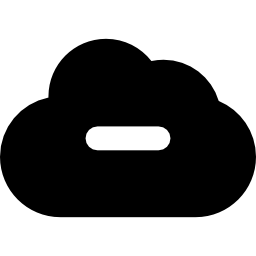 wolk verwijderen icoon