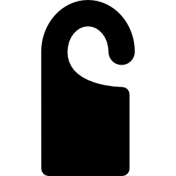 zawieszenie ciemnych drzwi ikona