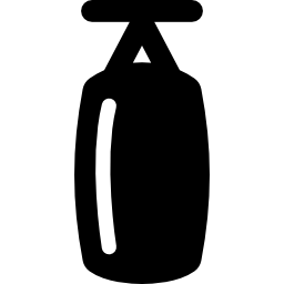 Boxing punch bag icon