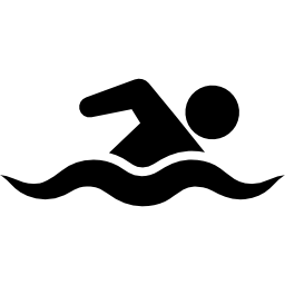 zwemmende mens icoon