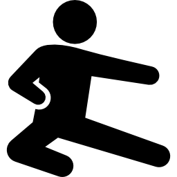 patada de kung fu icono