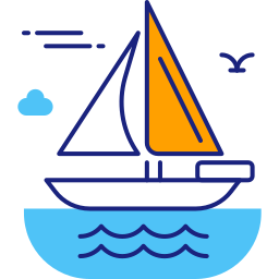 Sailing boat icon