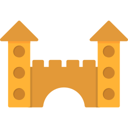 Toy castle icon