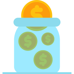 Saving money icon