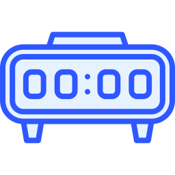 reloj despertador digital icono