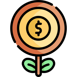 Money growth icon