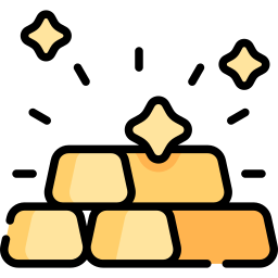 lingotti d'oro icona