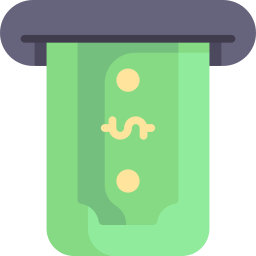 Money withdrawal icon
