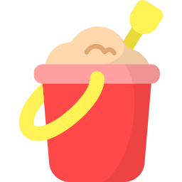 Sand bucket icon