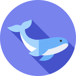 ballena azul icono