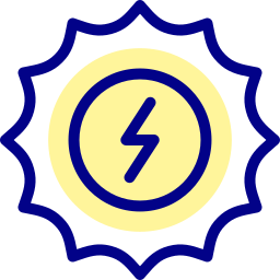 Sun energy icon