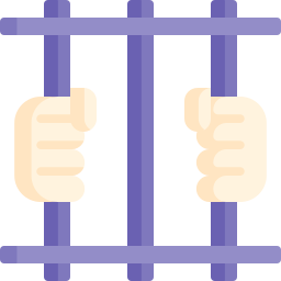 Behind bars icon