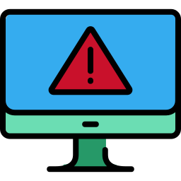navegador de advertencia icono