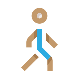 Walking man icon