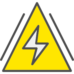 Electricity sign icon