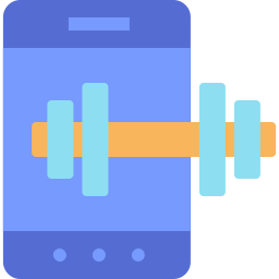 aplicación de fitness icono