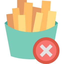 패스트푸드 금지 icon