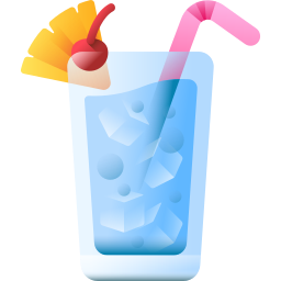 hawai azul icono