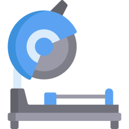 Saw machine icon