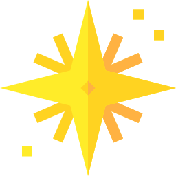 Holy star icon