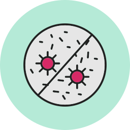 antibacterieel icoon