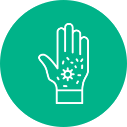 Dirty hands icon