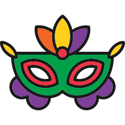 Carnival mask icon