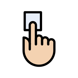 Сканер отпечатков пальцев иконка