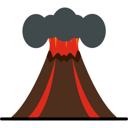 volcán icono